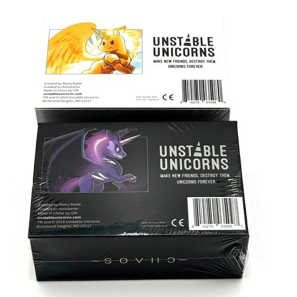 NEW Unstable Unicorns Control & Chaos Combo Teeturtle Kickstarter exclusive game - Picture 3 of 3